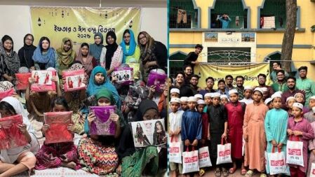 সুবিধাবঞ্চিত ও এতিম শিশুদের মাঝে ইফতার-ঈদ বস্ত্র বিতরণ এনএসইউ সোশ্যাল ক্লাবের