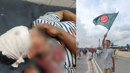 পতাকা হাতে বিজয়োল্লাসে গিয়ে মাথায় গুলি, ১৩-তেই থেমে গেল স্কুলছাত্র নূরের জীবন