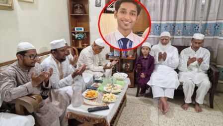ঈদের নামাজ শেষে জুলাই শহীদ ফারহানের বাসায় জামায়াত আমির