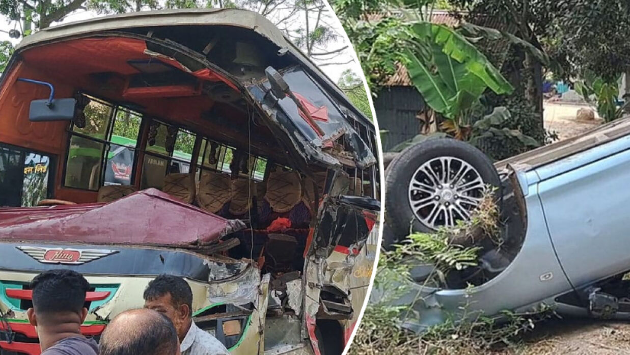 গোপালগঞ্জে আলাদা সড়ক দূর্ঘটনা, আহত ২৫ 