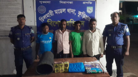 কু‌ড়িগ্রামে ৬ জুয়াড়ি আটক