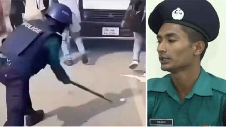 লাঠিচার্জ না করে ছত্রভঙ্গ করা সেই কনস্টেবলকে রাষ্ট্রপতি পুলিশ পদক