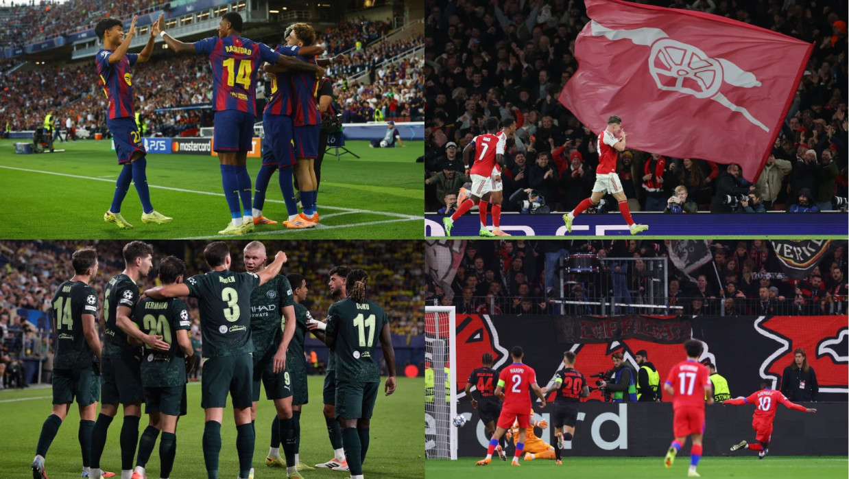 UCL Celebration of Barcelona, Arsenal, M. City & PSG