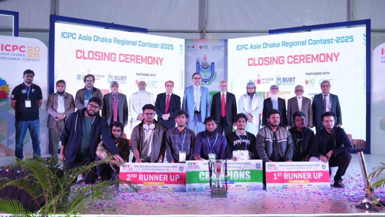 Winners at the ICPC Asia Dhaka Regional Contest 2025 