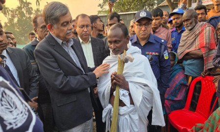 Education adviser visits family of slain worker Dipu Chandra Das