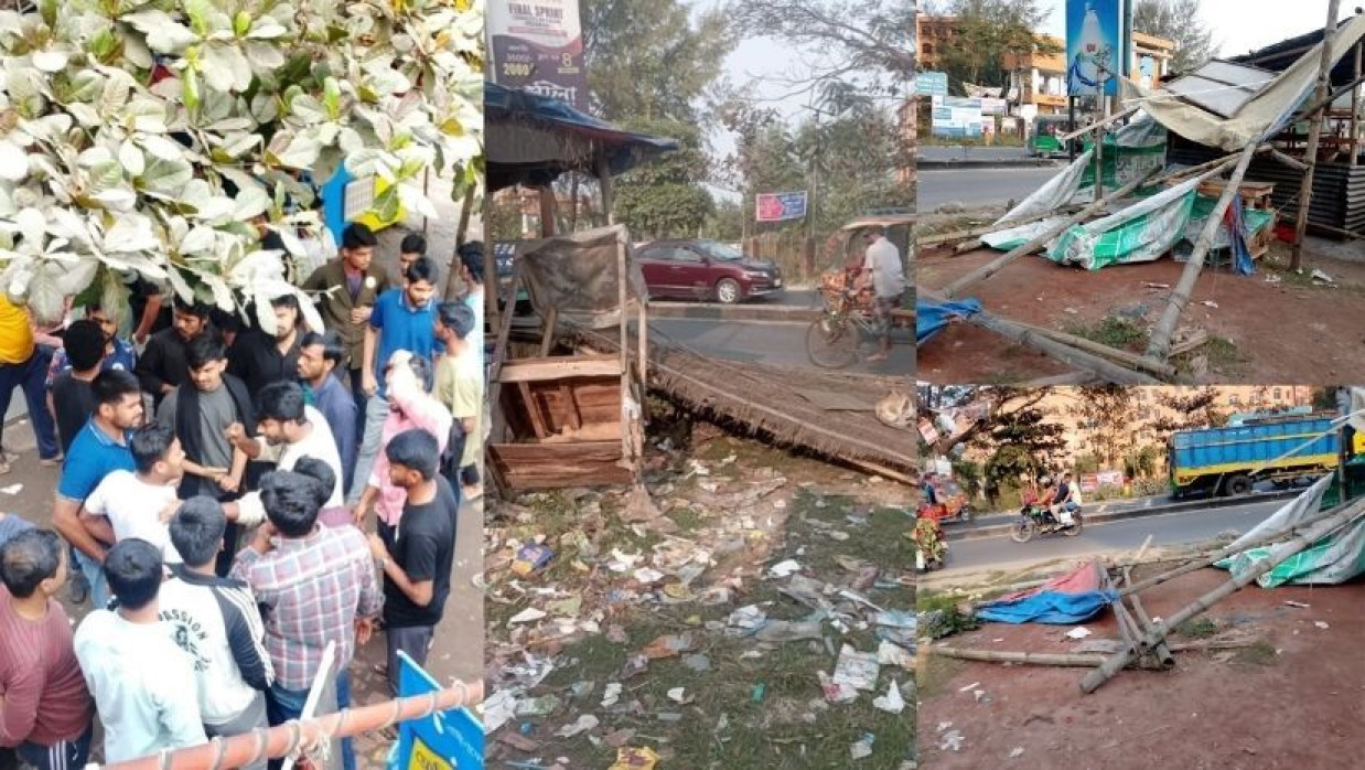 Clash and Vandalism at Barisal University Over Allegations of Harassing Female Student