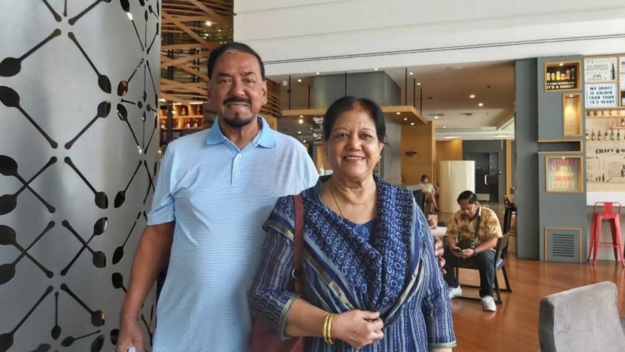 Dilara Hafiz with Hafiz Uddin Ahmed