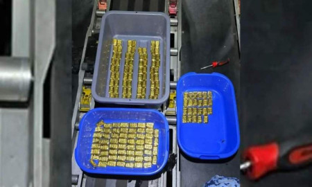18kg Gold Seized from Biman Cargo Compartment Toilet