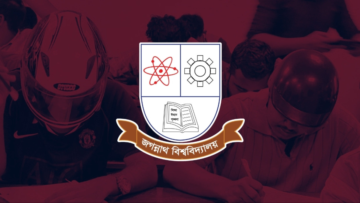 JnU students are taking exams wearing helmets