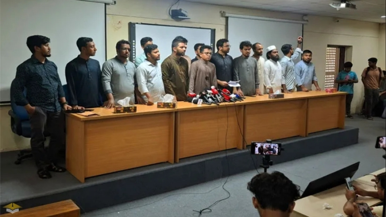 DUCSU GS SM Forhad in Press Conference