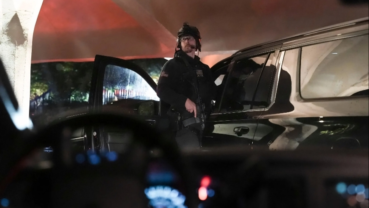 Security at the Washington Hilton on Saturday