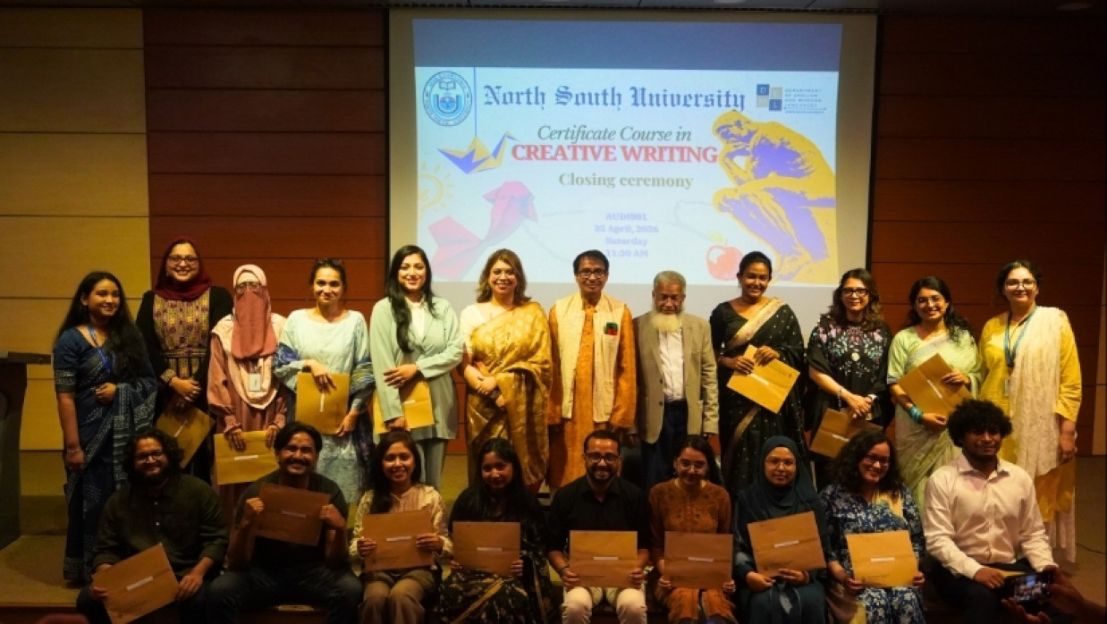 Closing Ceremony for First Cohort of Creative Writing Course at NSU