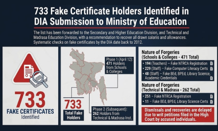 List of 733 Fake Certificate Holders in Educational Institutions Released