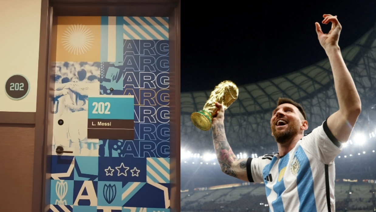 Lionel Messi and his Room no 202