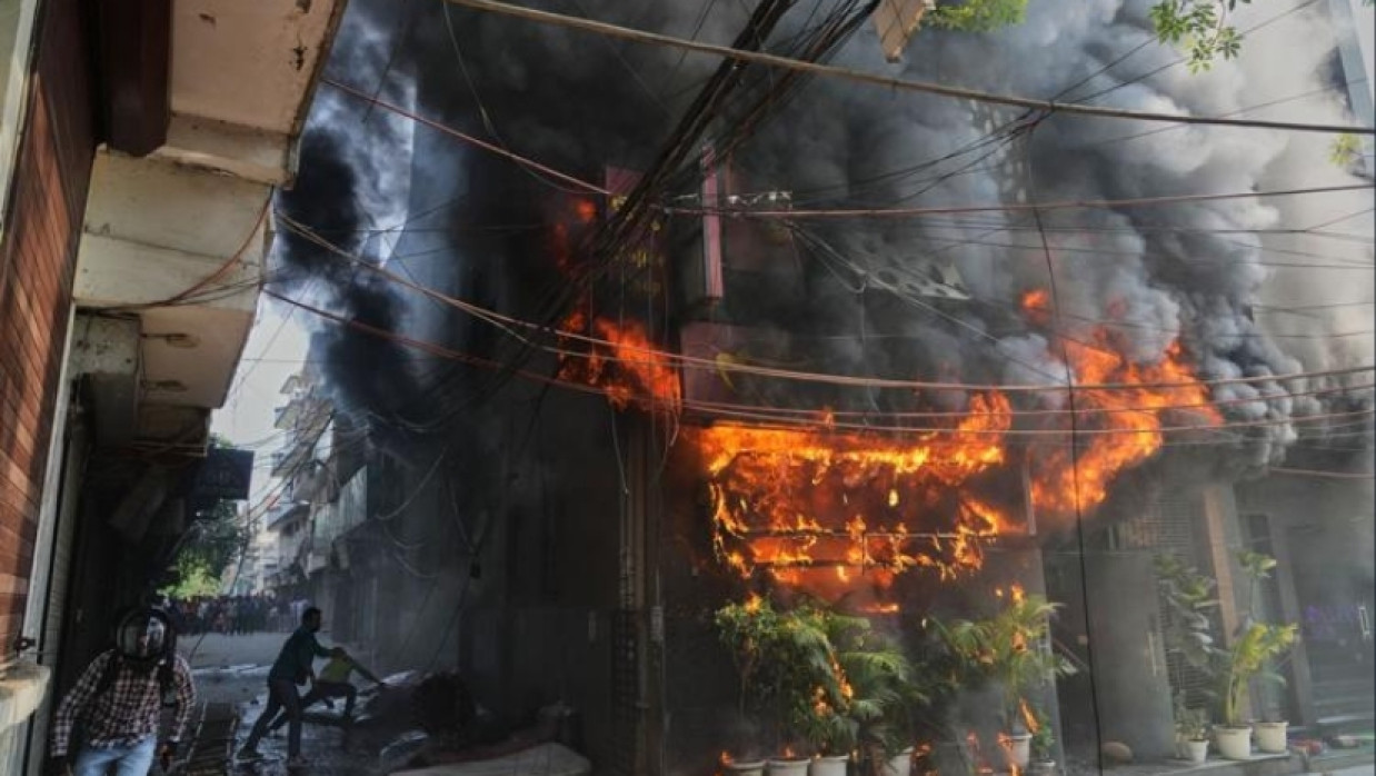 Fire at a Delhi Hotel