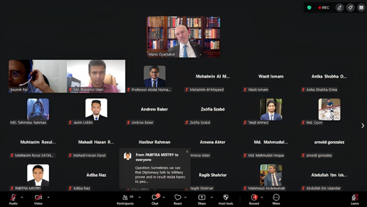 Mario J. A. Oyarzabal, Argentine Legal Adviser in Webinar