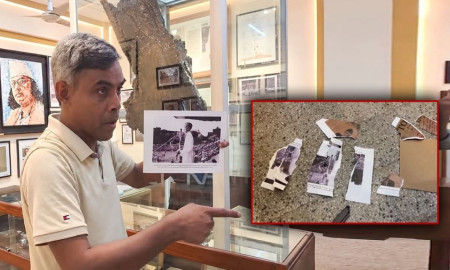 Former DU student tears down Jinnah portrait at DUCSU museum