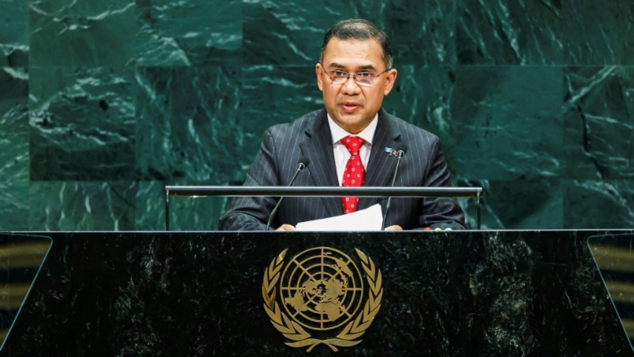 Bangladesh's Prime Minister Tarique Rahman addresses the 81st United Nations General Assembly at UN headquarters in New York City, US, September 24, 2026