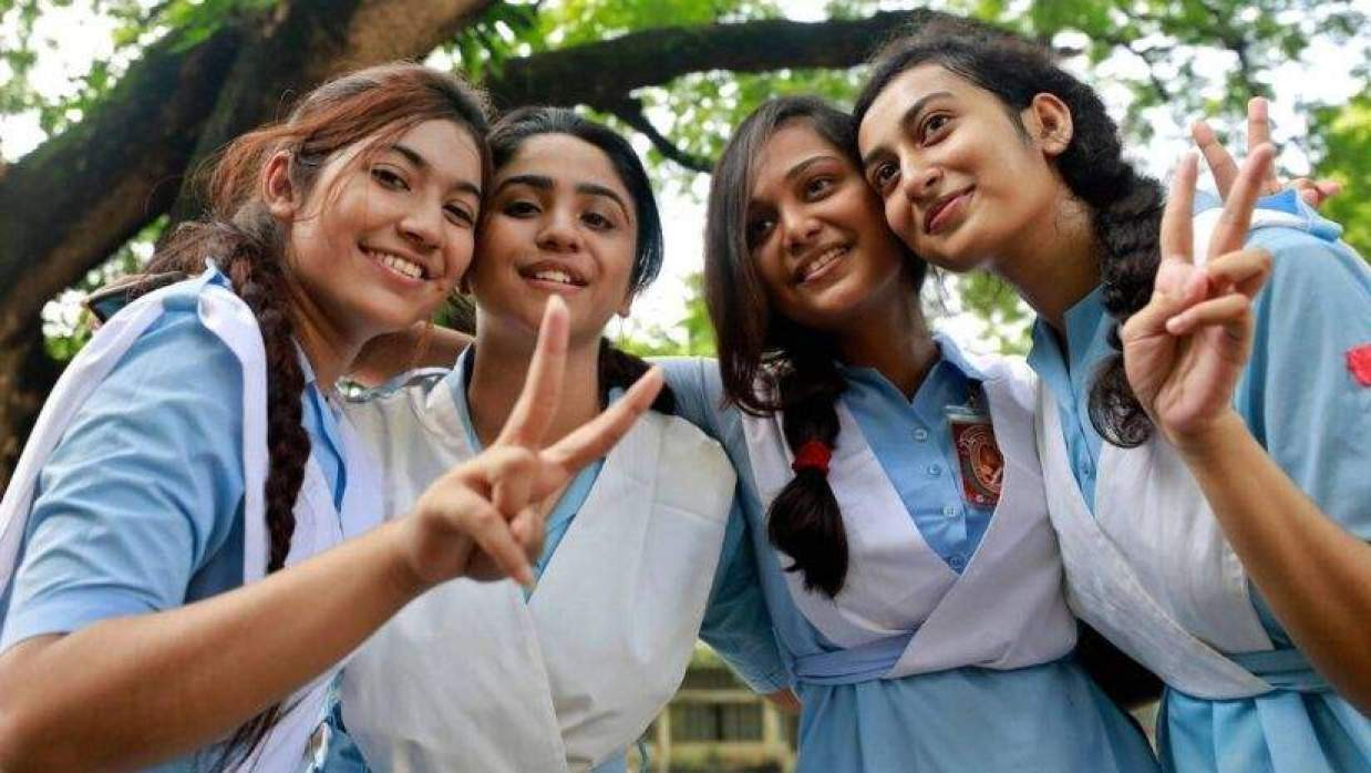 Students Celebrating HSC Result