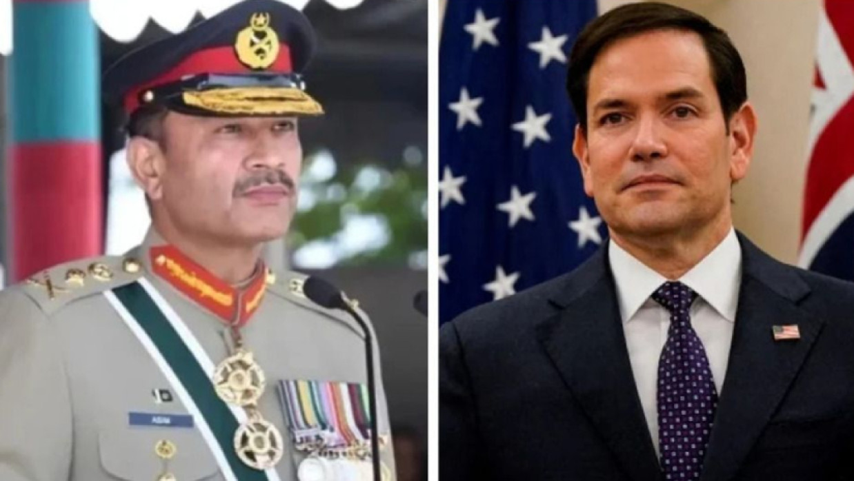 পাকিস্তানের সেনাপ্রধান আসিম মুনির ও যুক্তরাষ্ট্রের পররাষ্ট্রমন্ত্রী মার্কো রুবিও