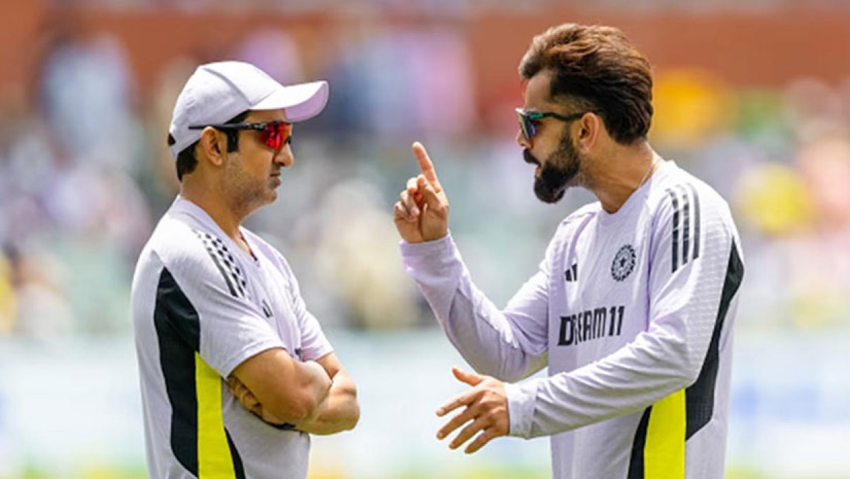 বিরাট কোহলি ও গৌতম গম্ভীর