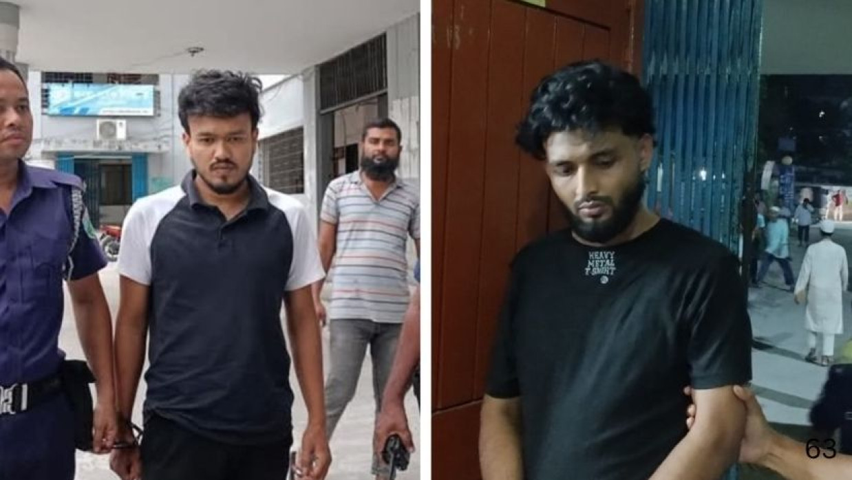 আটককৃত দুই ছাত্রলীগ কর্মী