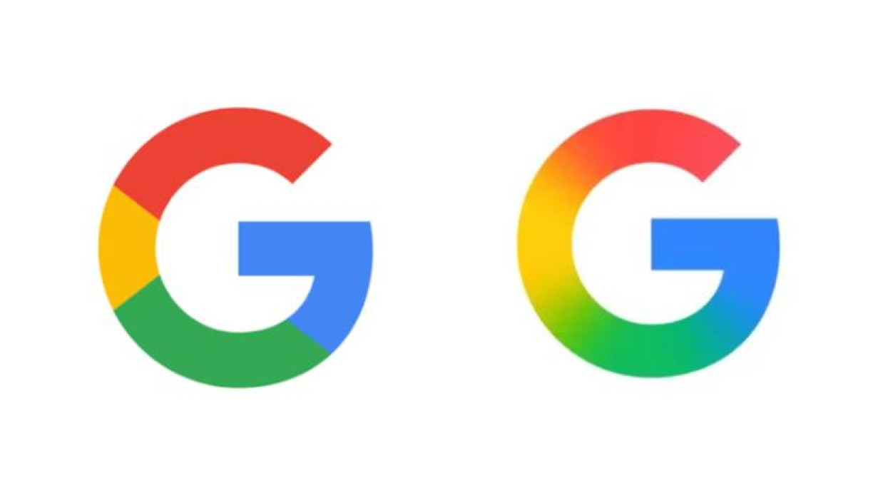 গুগলের নতুন লোগোতে লাল, হলুদ, সবুজ ও নীল নতুনভাবে একত্রে মিশে গেছে