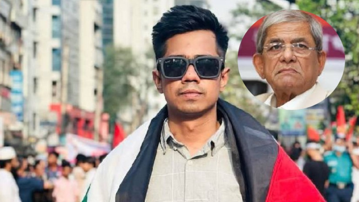 নিহত শাহরিয়ার আলম সাম্য ও মির্জা ফখরুল ইসলাম আলমগীর