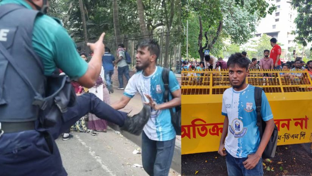 আন্দোলনে আহত শিক্ষার্থী জিলন