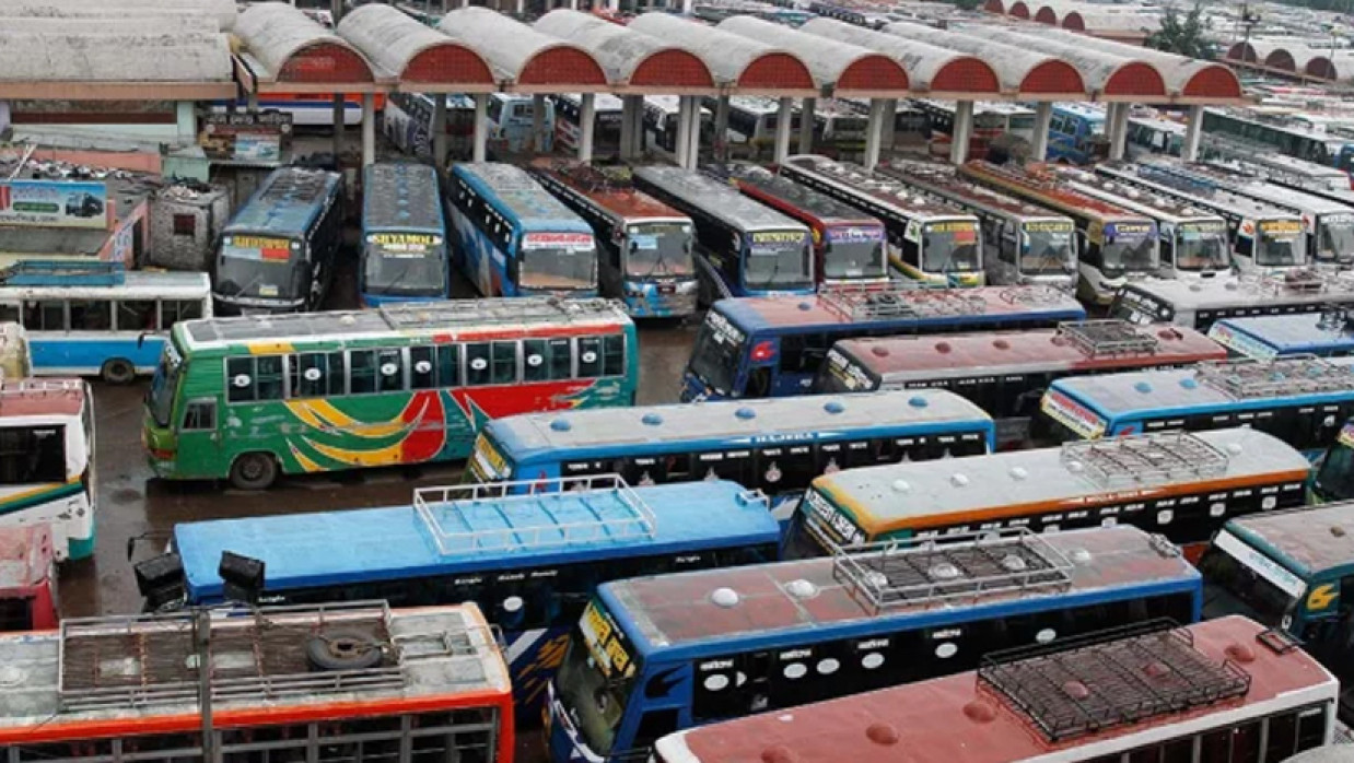 বাসের সারি