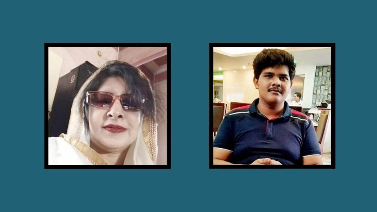 নিহত মা সুলতানা খালেদা সিদ্দিকা রুমি ও ঘাতক ছেলে শামস