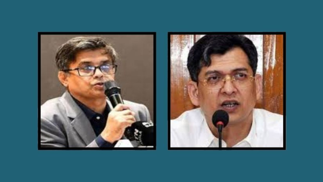 প্রেসসচিব শফিকুল আলম এবং বিএনপি নেতা সালাহউদ্দিন আহমেদ