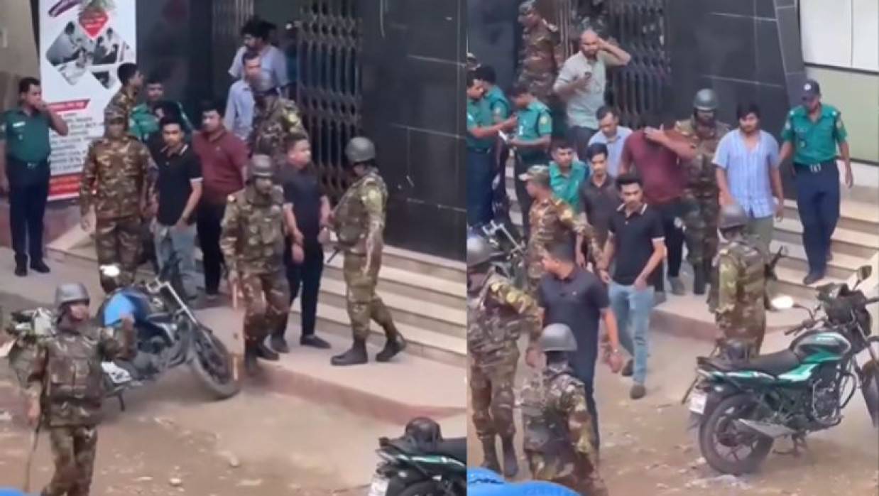 ঘটনাস্থলে থেকে ৬ জন হামলাকারীকে আটক করেছে সেনাবাহিনী