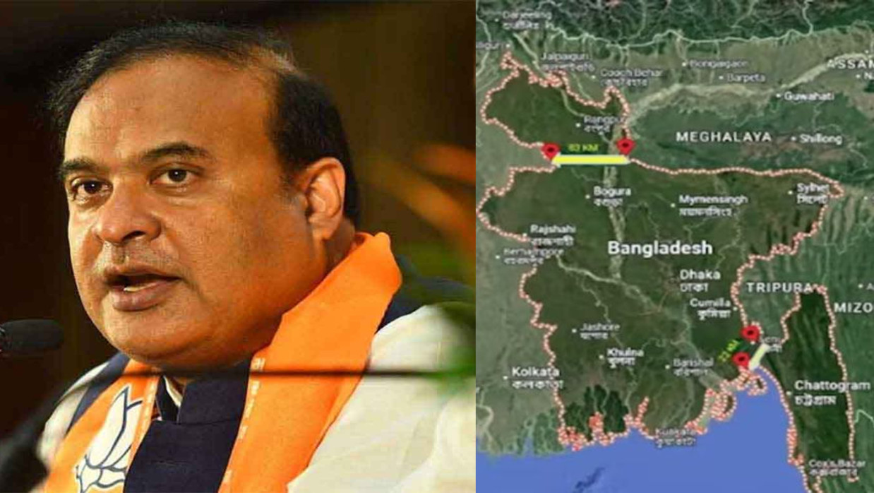 হিমন্ত বিশ্ব শর্মা ও শেয়ার করা মানচিত্র