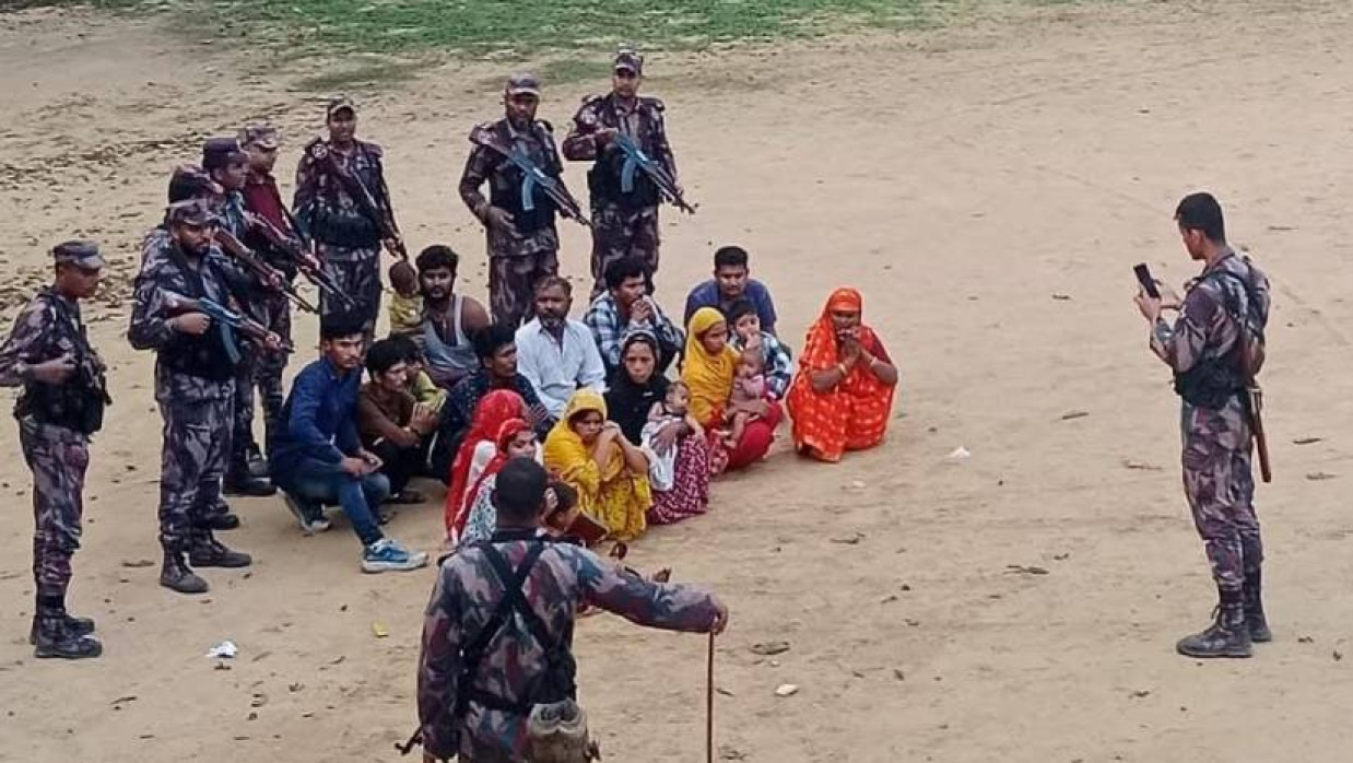 পুশইন করা ব্যক্তিরা বিজিবির নিরাপত্তা রয়েছেন