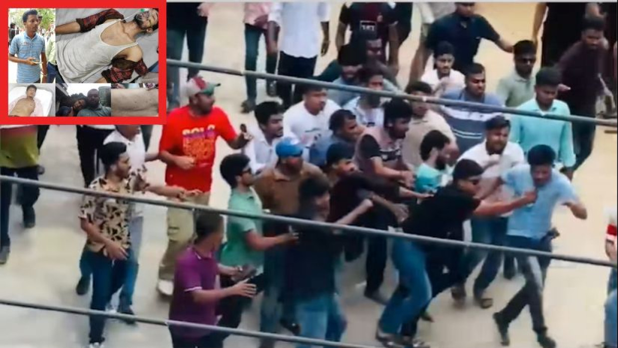 ছাত্রদলের হামলা ও আহতদের একাংশ