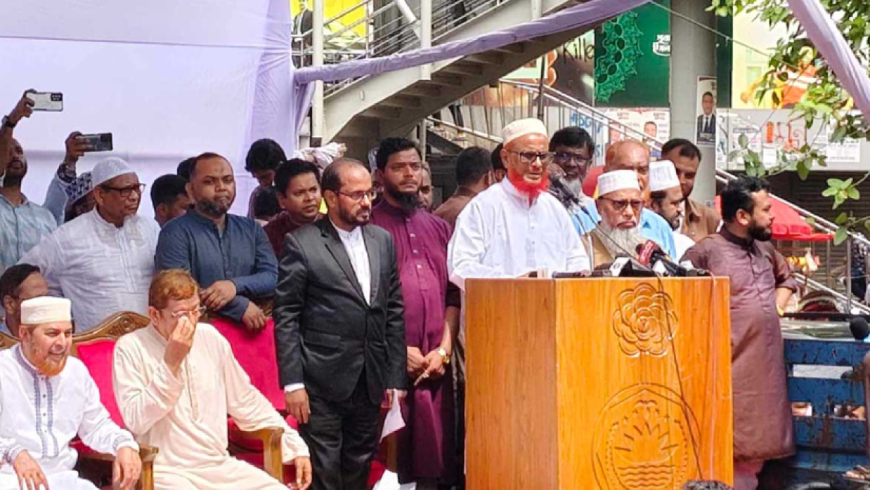 জামায়াতে ইসলামীর জনসভায় এ টি এম আজহারুল ইসলাম