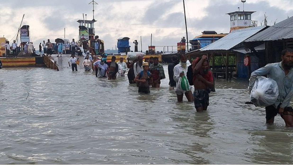 লঘুচাপের প্রভাবে বরগুনার নদ-নদীর পানি বৃদ্ধি পেয়েছে