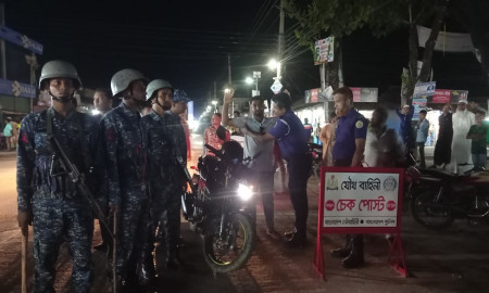 সড়কে নিরাপত্তা নিশ্চিতে যৌথ বাহিনীর অভিযান