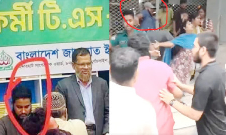 নারীকে লাথি মারা সেই আকাশ জামায়াতের কর্মী, বহিষ্কার