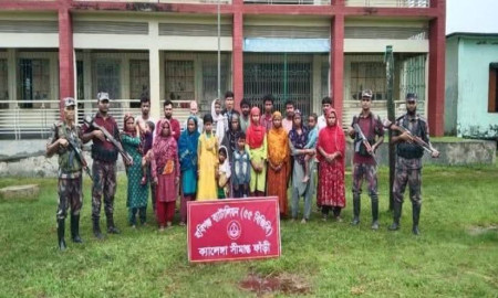 চুনারুঘাট সীমান্ত দিয়ে ফের ২২ বাংলাদেশিকে বিএসএফের পুশ-ইন