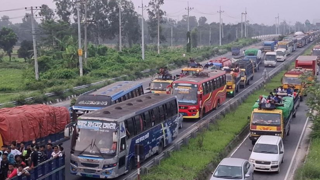 ঢাকা-টাঙ্গাইল-যমুনা সেতু মহাসড়কের যানজট