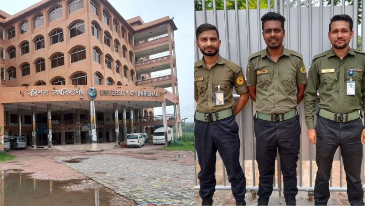 ববিতে ঈদ, প্রহরায় ব্যস্ত নিরাপত্তা কর্মীরা