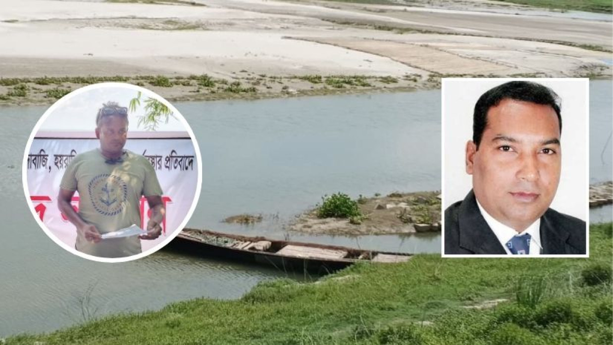 ব্যবসায়ী মেহফুজ হক সোহাগ (বাঁয়ে) ও বিএনপি নেতা জাকারিয়া পিন্টু