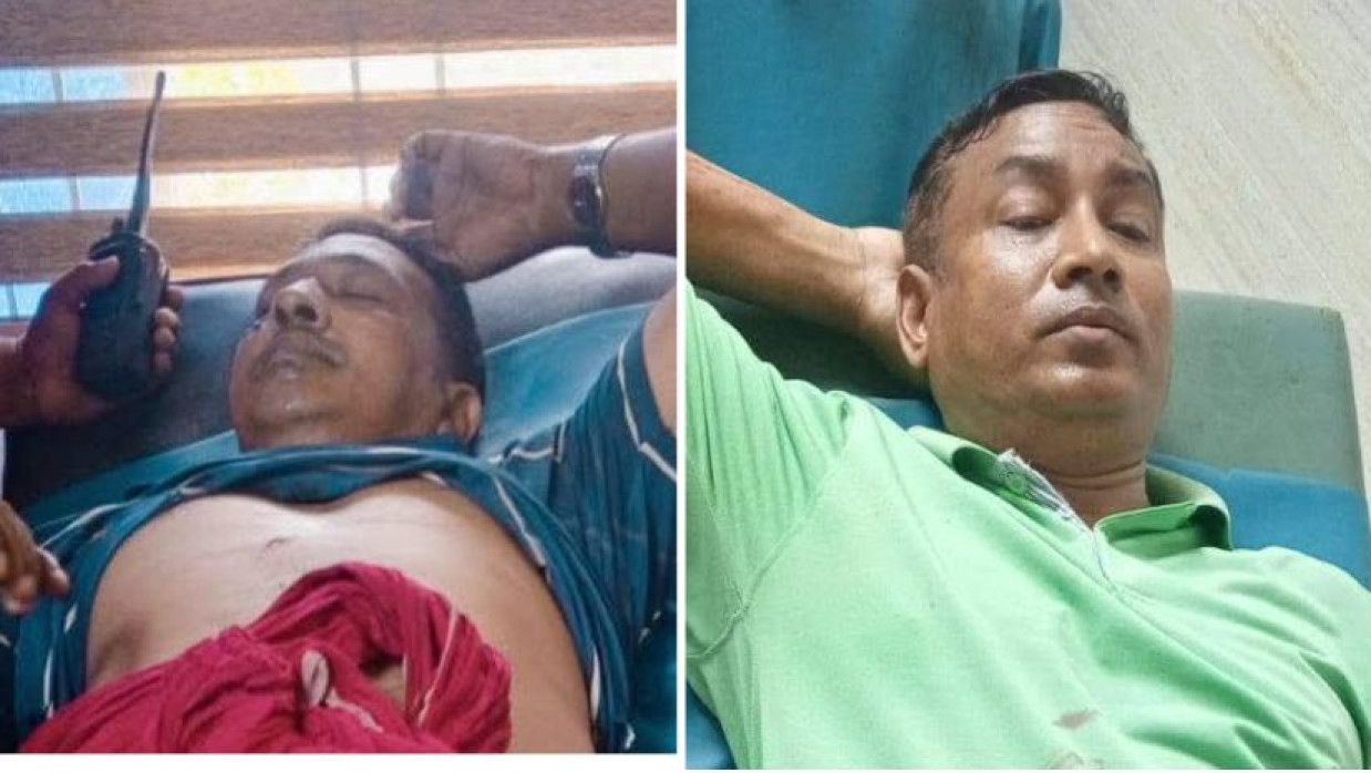 ছুরিকাঘাতে আহত দুই পুলিশ সদস্য