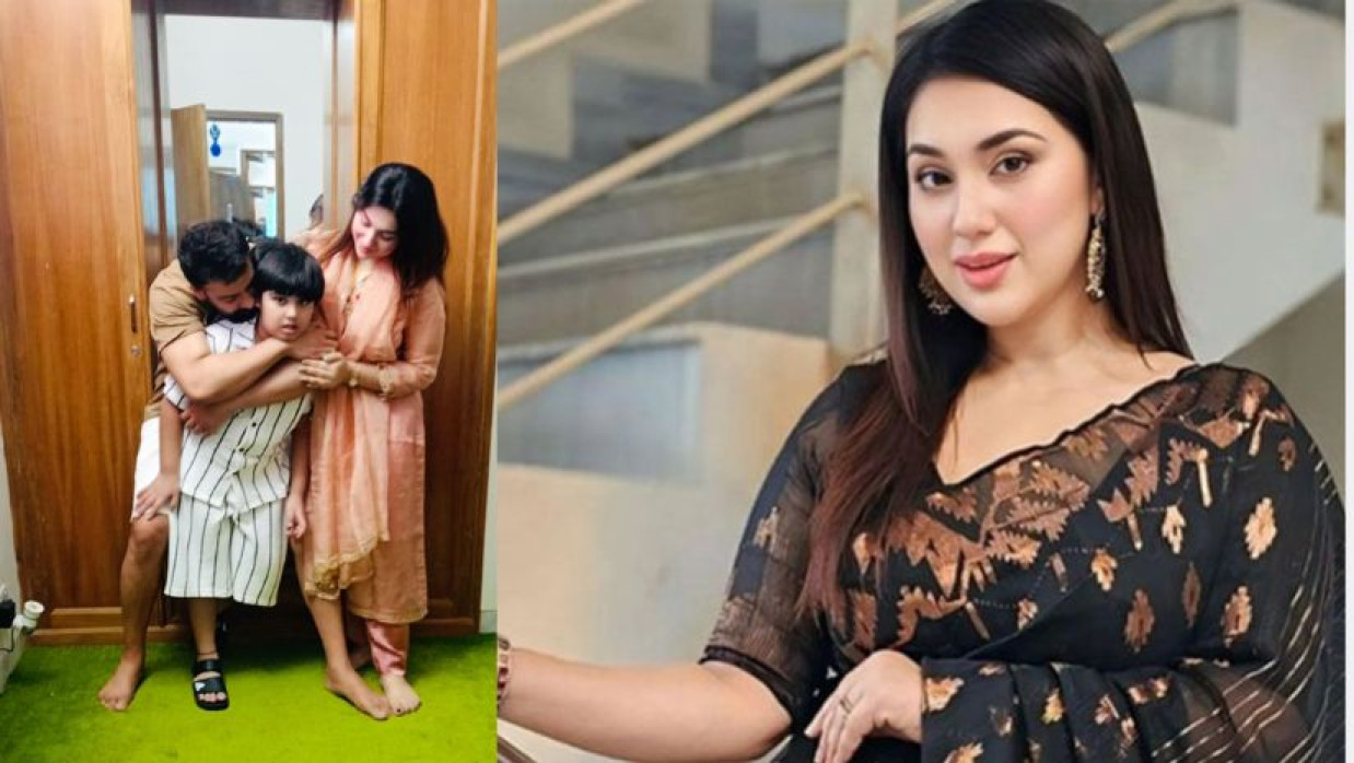 শাকিব খানের সাথে সন্তান জয় ও অপু বিশ্বাস