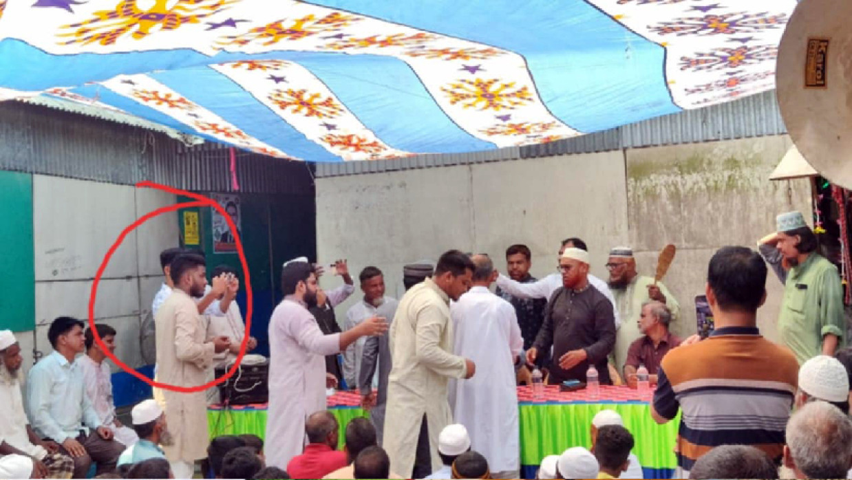 জামায়াতের কর্মীসভায় ছাত্রলীগ নেতা জাকারিয়া হোসেন