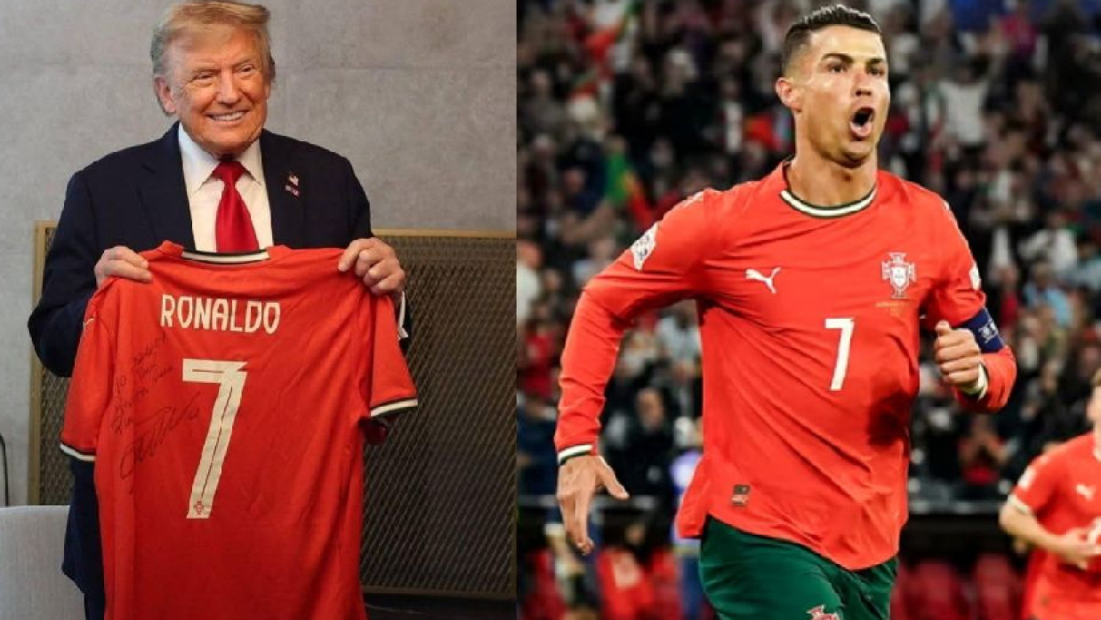 ডোনাল্ড ট্রাম্প ও  ক্রিস্টিয়ানো রোনালদো