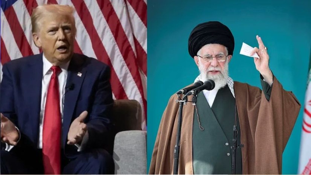 মার্কিন প্রেসিডেন্ট ডোনাল্ড ট্রাম্প ও ইরানের সর্বোচ্চ নেতা খামেনি