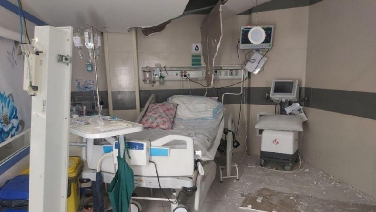 ক্ষতিগ্রস্থ ইরানের একটি হাসপাতাল